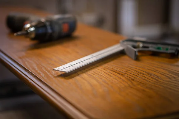 Making Furniture Wood Work Carpenter Carpentry Tools Carpentry Workshop — Stock Photo, Image