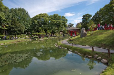 BUENOS AIRES, ARJANTINA - 4 Mart 2019 Japon Bahçesi.