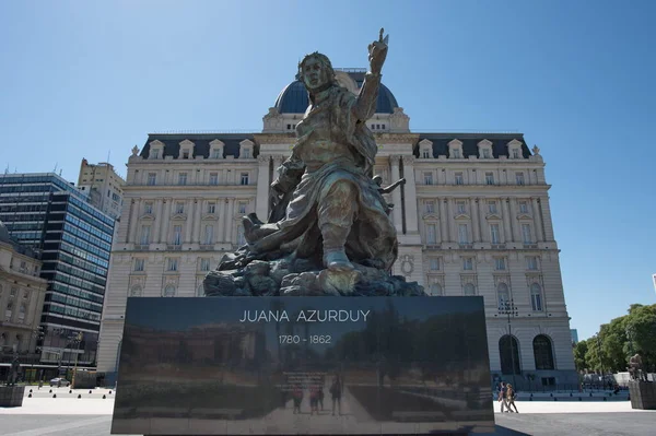 Buenos Aires Argentina Března 2019 Památník Juany Azurduy — Stock fotografie