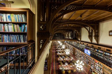 Macaristan Parlamentosu'nun Kütüphanesi.