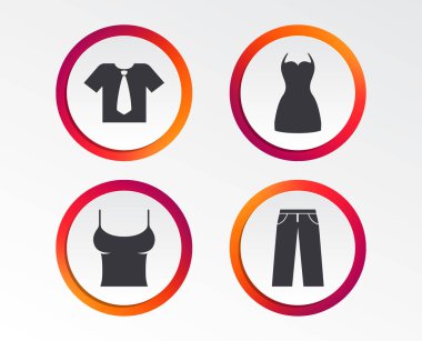 Beyaz arka plan üzerinde izole simgeler elbise
