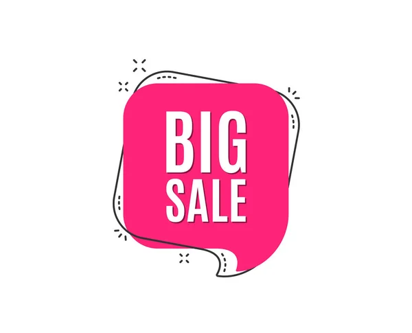 Big Sale Isolated White Background — Stock Vector