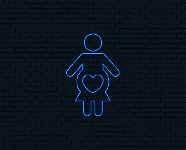 Έγκυος Σύμβολο Εικονίδιο Μαύρο Φόντο — Διανυσματικό Αρχείο