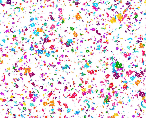 Pièces Confettis Colorés Isolés Sur Fond Blanc — Image vectorielle