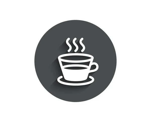 Icono Simple Café Signo Bebida Caliente Símbolo Bebida Fresca — Archivo Imágenes Vectoriales