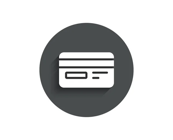Kreditkort Enkel Ikon Bank Betalning Metoden Tecken Online Shopping Symbol — Stock vektor