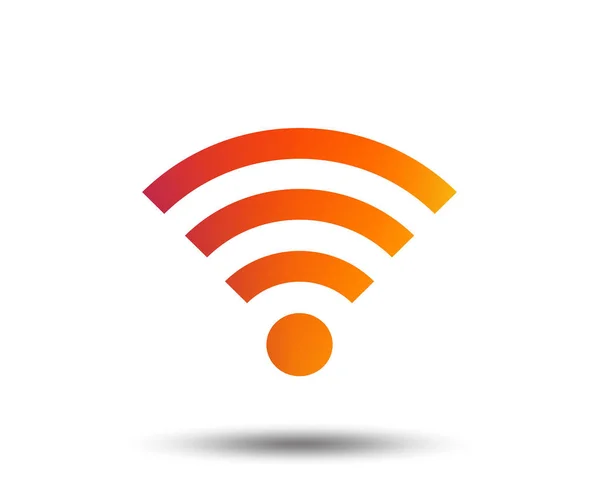 Wifi Teken Symbool Pictogram Voor Draadloze Netwerk — Stockvector