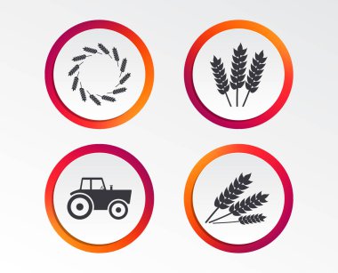 beyaz zemin üzerine tarım simgeler