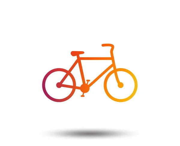 Signo Bicicleta Icono Sobre Fondo Blanco — Vector de stock