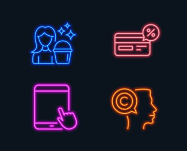 Sigara-nakit ödeme, dokunmatik ekran gadget, hizmetçi servisi Neon ışık kümesi