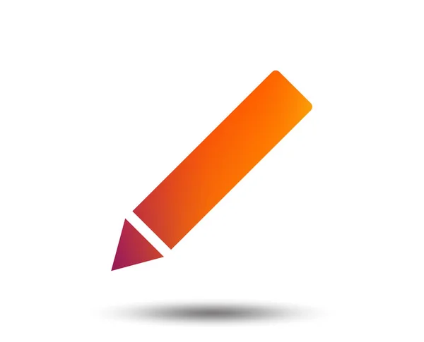 Bleistift Zeichen Symbol Auf Weißem Hintergrund — Stockvektor