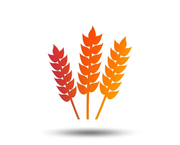 Agricultural Sign Icon Gluten Free Gluten Symbol Blurred Gradient Design — Stock Vector