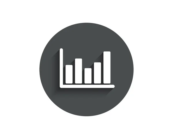 Kolumn Diagram Enkel Ikon Finansiella Diagram Tecken Börsen Symbol Företagens — Stock vektor