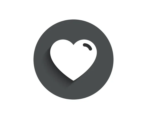 Απλό Εικονίδιο Καρδιάς Αγάπη Σημάδι Σύμβολο Ημέρα Του Αγίου Βαλεντίνου — Διανυσματικό Αρχείο