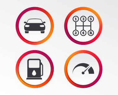 Beyaz arka plan üzerinde taşıma simgeler