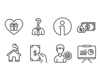 İş fırsatları çalışanlar, Doları para ve alma para simgeleri beyaz arka plan üzerinde