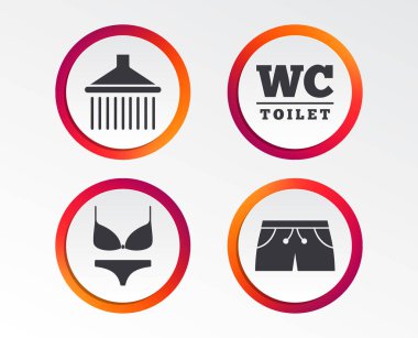 Yüzme Havuzu simgeler beyaz arka plan üzerinde