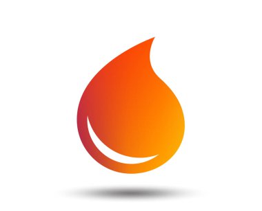 Beyaz arka plan üzerinde su damla işareti simgesi