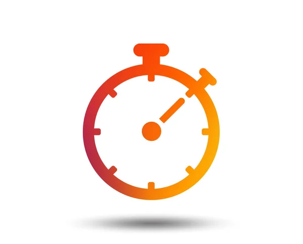 Timer Teken Pictogram Witte Achtergrond — Stockvector