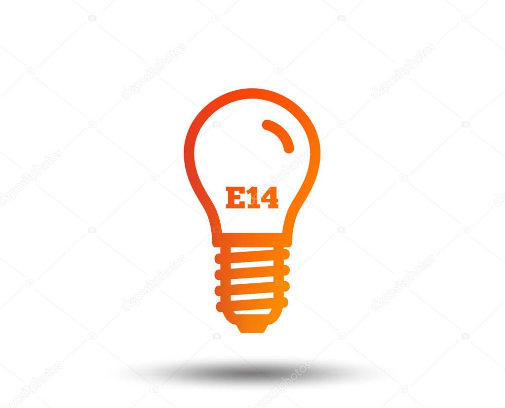 Light bulb icon on white background