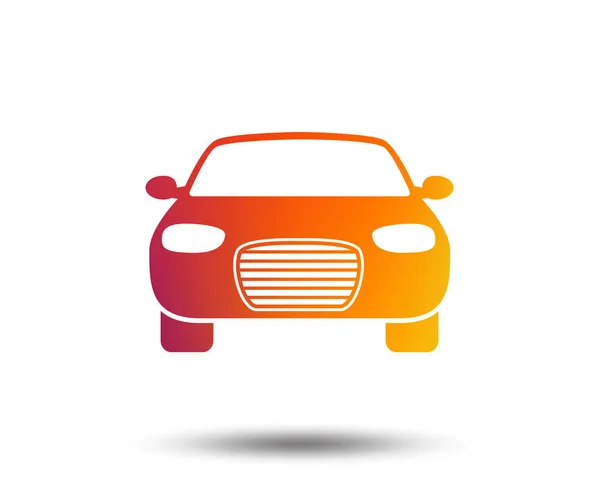 車印アイコン 配信トランスポートのシンボル グラデーションのデザイン要素をぼやけています 鮮やかなグラフィック フラット アイコン ベクトル — ストックベクタ