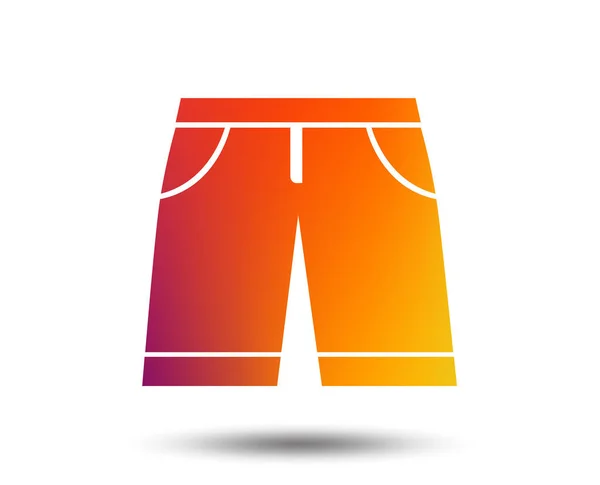 Men Bermuda Shorts Sign Icon Clothing Symbol Blurred Gradient Design — Stock Vector