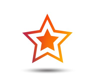 Yıldız işareti simgesi. En sevdiğim düğmesini. Gezinti simgesi. Degrade tasarım öğesi bulanık. Canlı grafik düz simge. Vektör