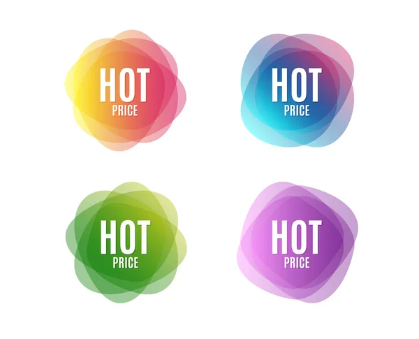 Hot Price Offre Spéciale Panneau Vente Réductions Publicitaires Symbole Bannières — Image vectorielle