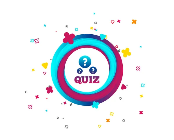 Quiz Mit Fragezeichen Symbol Fragen Und Antworten Spiel Symbol Bunte — Stockvektor