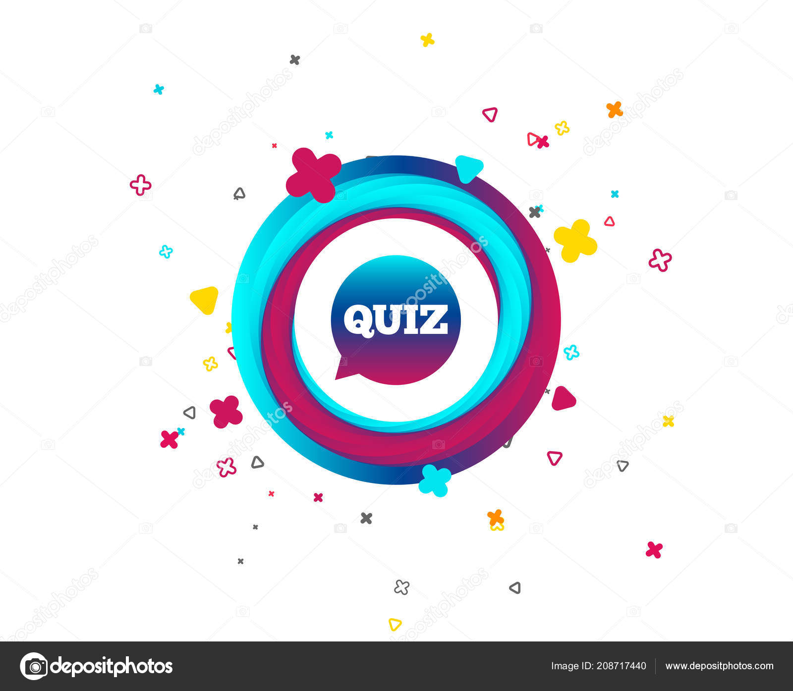 Modelos de perguntas e respostas vetor de quiz