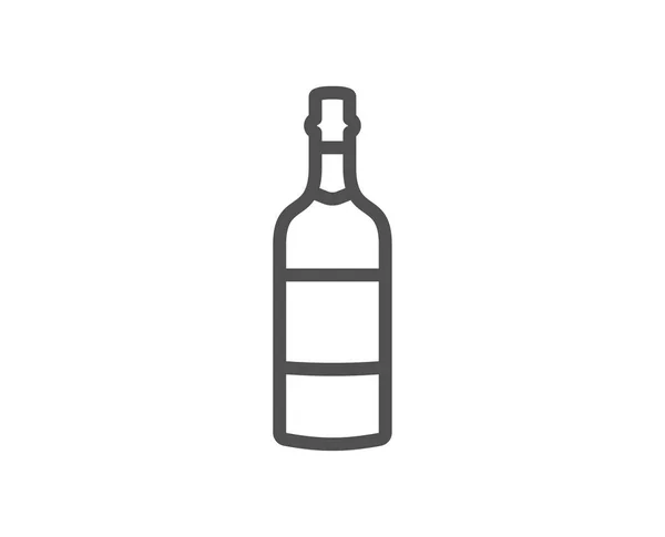 Icono Línea Botella Brandy Signo Whisky Alcohol Escocés Elemento Diseño — Archivo Imágenes Vectoriales