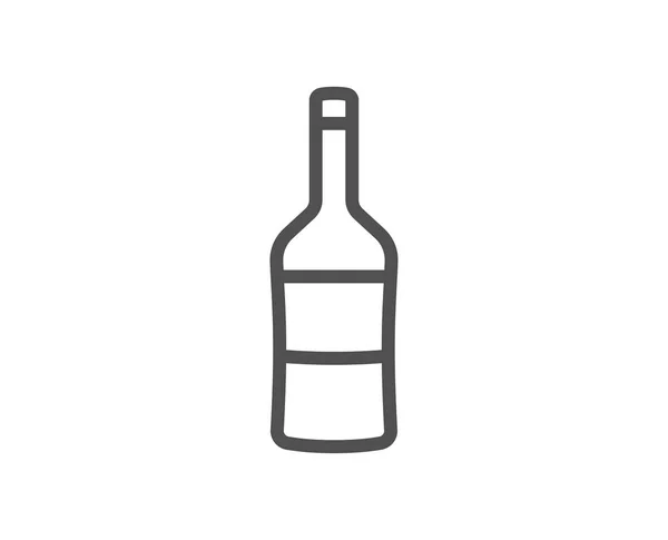 Icono Línea Botella Vino Señal Merlot Cabernet Sauvignon Elemento Diseño — Archivo Imágenes Vectoriales