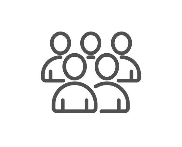 Gruppenzeilen Symbol Betriebswirtschaftszeichen Teamwork Symbol Hochwertiges Gestaltungselement Klassischer Stil Editierbarer — Stockvektor