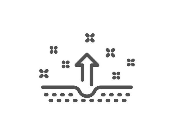 Чиста Піктограма Лінії Шкіри Знак Догляду Тілом Або Обличчям Якісний — стоковий вектор