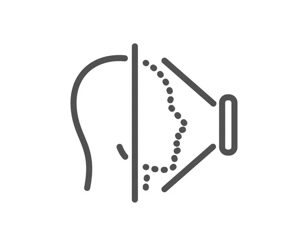 Gesichtsscanzeilen Symbol Handykennzeichen Kopferkennungssymbol Hochwertiges Gestaltungselement Klassischer Stil Editierbarer Schlaganfall — Stockvektor