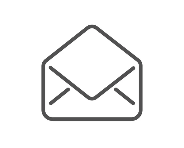 邮件行图标 邮件对应标志 电子邮件符号 质量设计元素 经典样式邮件图标 可编辑笔画 — 图库矢量图片