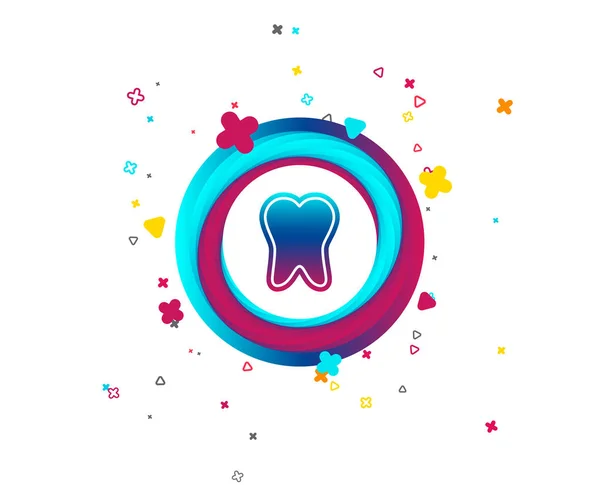 Ícone Sinal Proteção Esmalte Dentário Dental Dentífrico Cuidado Símbolo Dentes — Vetor de Stock