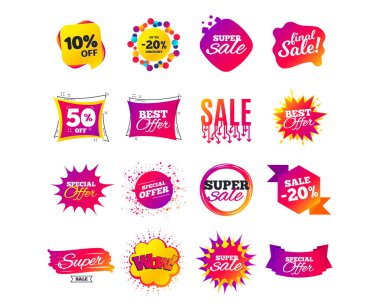 Satış banner şablonlar tasarımı. Özel Fırsat Etiketler. Siber Pazartesi Satış iskontoları. Simgeler alışveriş 