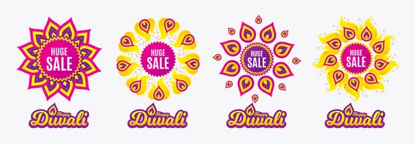 Diwali Πωλήσεων Πανό Τεράστια Πώληση Ειδική Προσφορά Τιμής Εισόδου Διαφημιστικές — Διανυσματικό Αρχείο