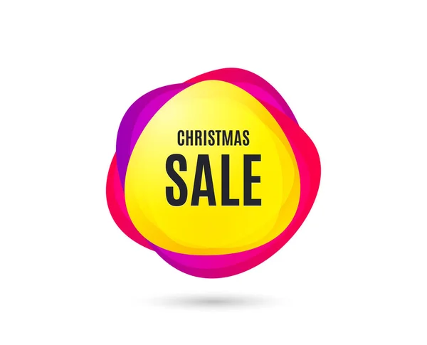 Christmas Sale Special Offer Price Sign Advertising Discounts Symbol Gradient — Stock Vector