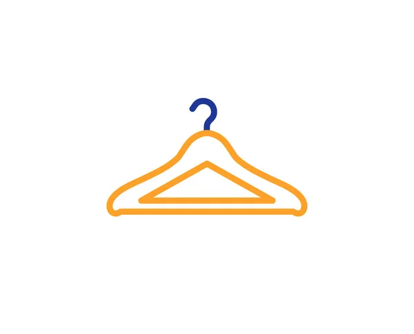 Icono Línea Del Guardarropa Cartel Guardarropa Símbolo Servicio Ropa Concepto — Vector de stock