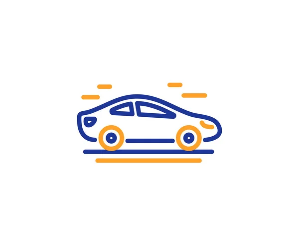Ikon Jalur Transportasi Mobil Transportasi Tanda Kendaraan Simbol Mengemudi Konsep - Stok Vektor