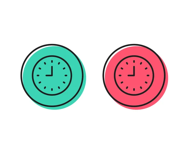 Uhr Schlangensymbol Zeitzeichen Bürouhr Oder Zeitschaltuhr Positive Und Negative Circle — Stockvektor