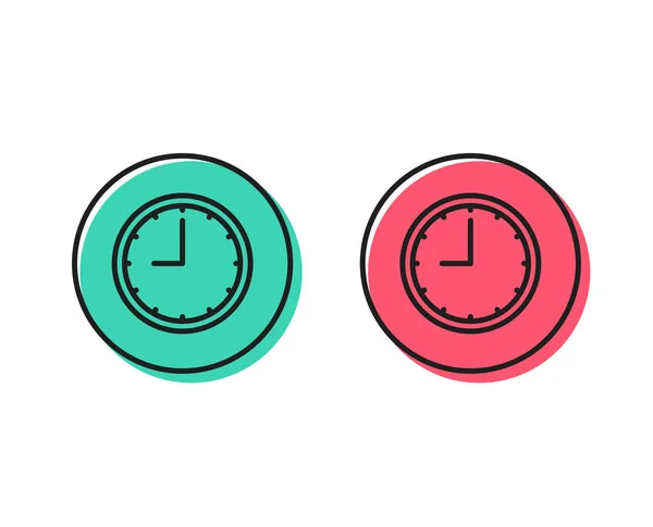 Uhr Schlangensymbol Zeitzeichen Bürouhr Oder Zeitschaltuhr Positive Und Negative Circle — Stockvektor