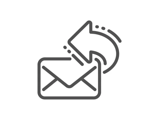 Ikonę Linii Udostępniania Poczty Nowy Biuletyn Znak Telefon Mail Symbolu — Wektor stockowy