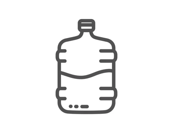 Ψύκτης Νερού Μπουκάλι Εικονίδιο Γραμμή Ακόμα Aqua Ποτό Σημάδι Υγρό — Διανυσματικό Αρχείο