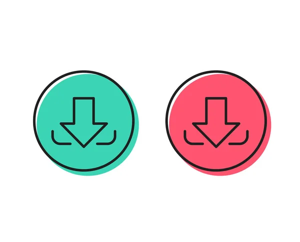 Download Arrow Line Icon Arrowhead Symbol Direction Pointer Sign Positive — Stock Vector
