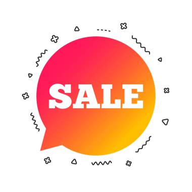 Satış teklifi tabelada beyaz arka plan