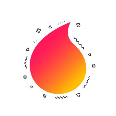 Beyaz arka plan üzerinde su damla işareti simgesi