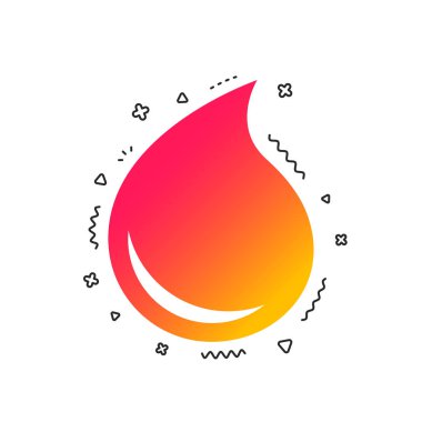 Beyaz arka plan üzerinde su damla işareti simgesi